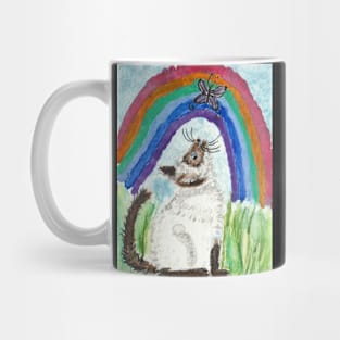 Siamese cat kitten  rainbow Mug